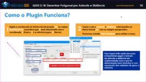 QGIS: Como usar o Azimuth and Distance Plugin