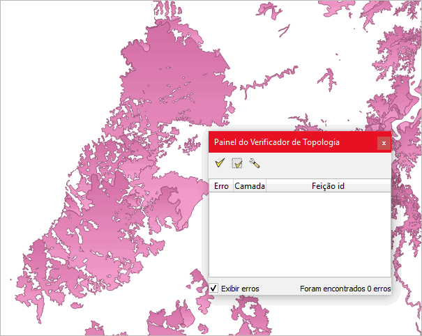 na última etapa, não foram identificados erros do tipo geometrias inválidas nesta base.
